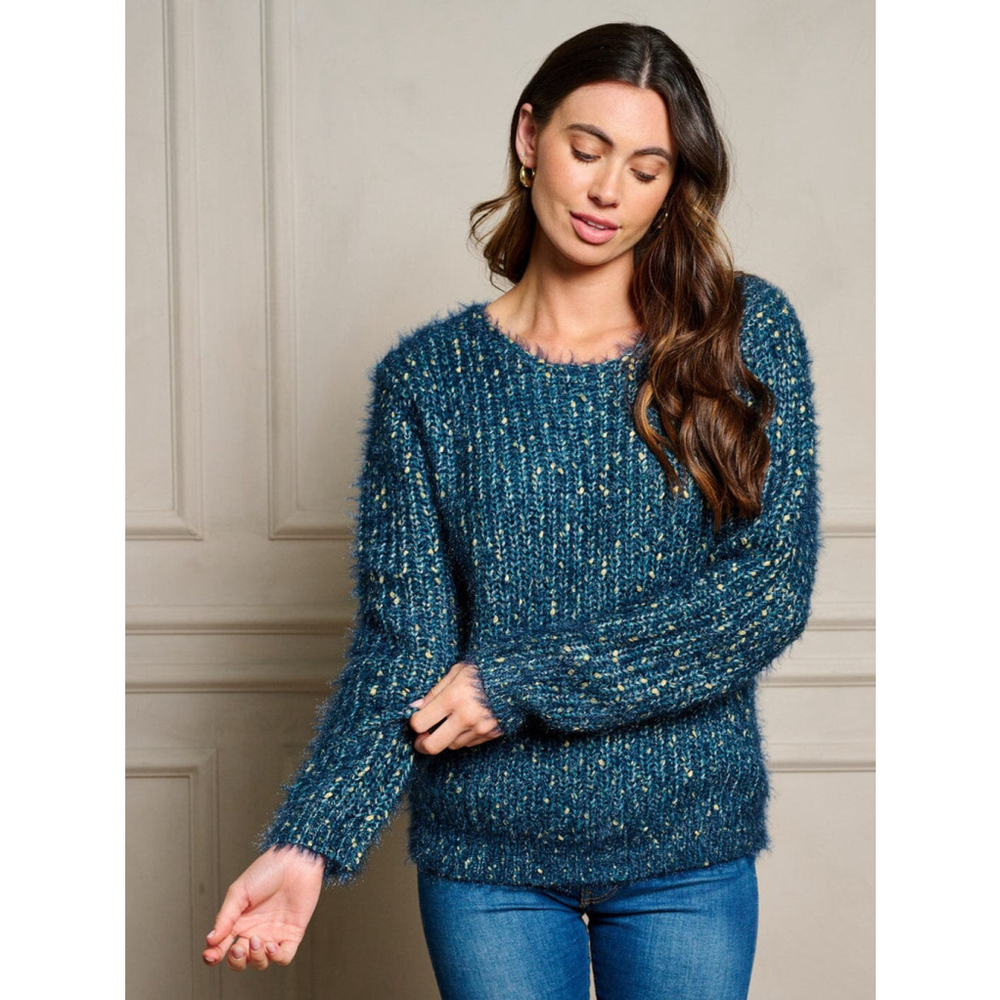 Blue shimmer sweater